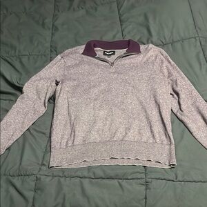 Purple Quarter-Zip Sweater